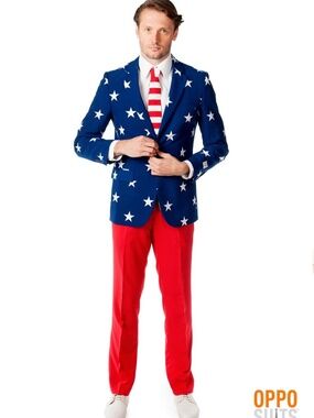 Men's OppoSuits Stars and Stripes Costume Suit